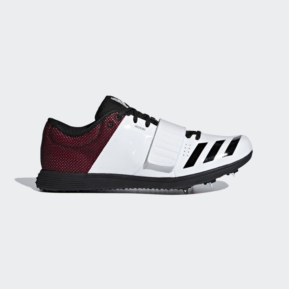 Adidas Men's adizero Triple Jump / Pole Vault Track Spikes White/Black/Red Ireland B37496